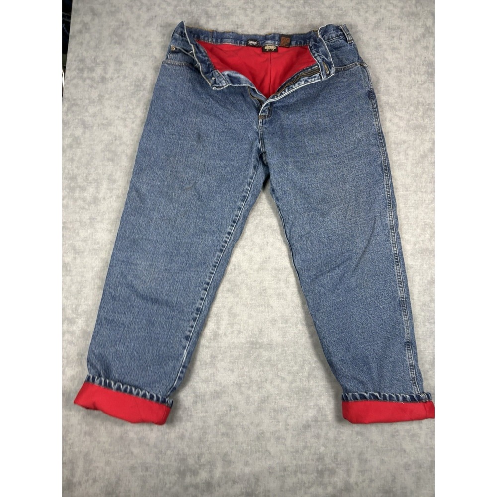 Guide Gear Thinsulate G100 Insulated Jeans Mens 38x32 Lined Winter Work Denim